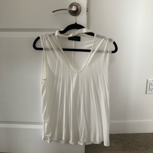 Workhall | White Choker Tank - Picture 2 of 4